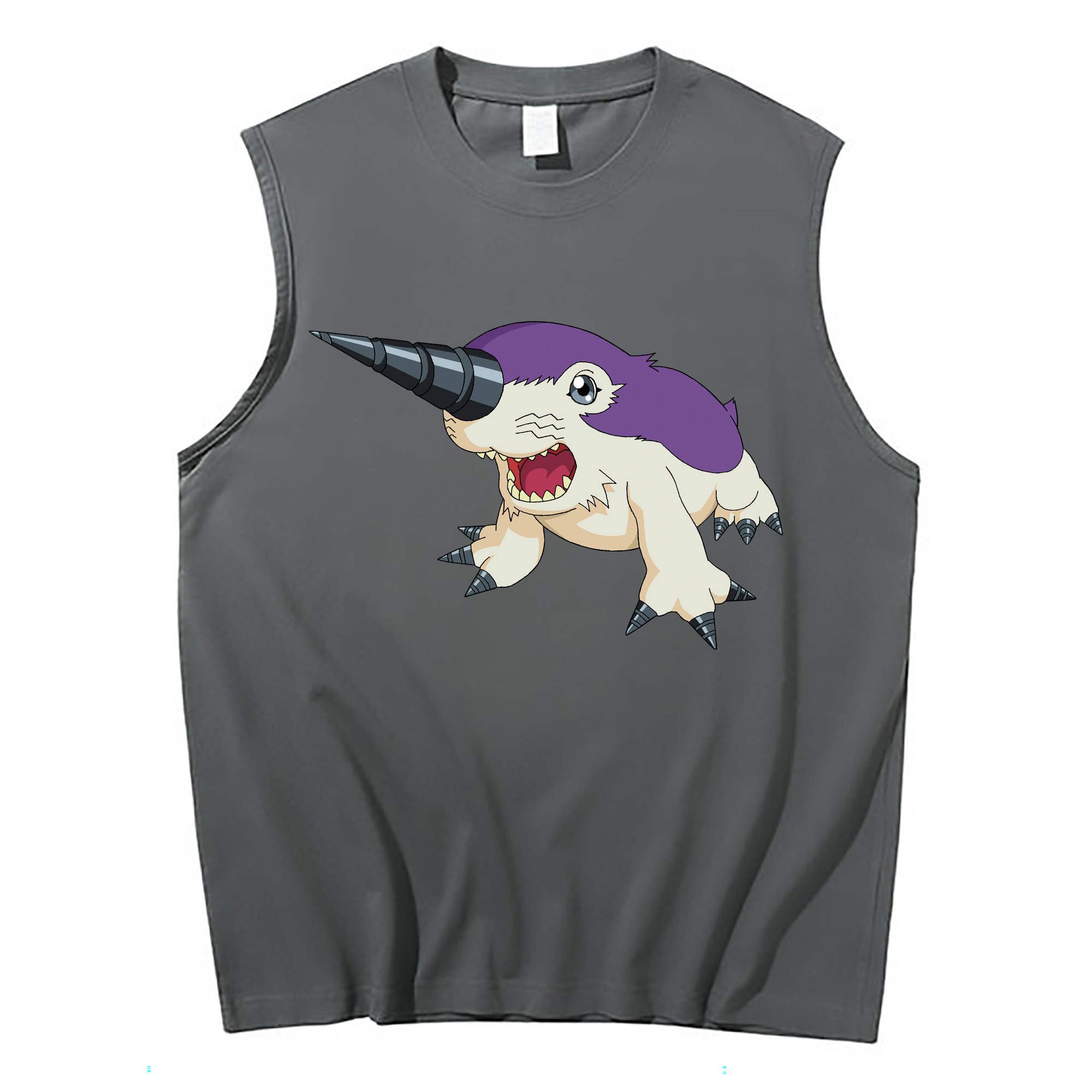 （画像用） Digimon デジタルモンスター/デジモン コットン100％タンクトップ（フロントプリント）